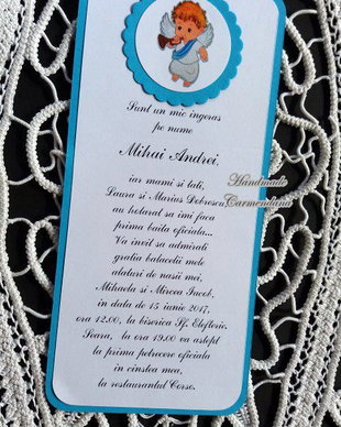 Invitatie cu ingeras