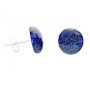 Cercei delicati din Argint 925 si Lapis lazuli rotund – CE339 – cercei albastri, cadou romantic, cercei pietre semipretioase, cercei cu surub
