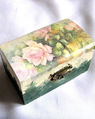 Cutie lemn decorata 28035