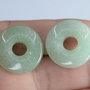 9285 - (2buc) Aventurin, verde, donut, 20x6mm