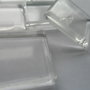 Cabochon sticla patrat 15 x 15 mm