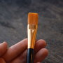 Pensula lata groasa, moale, cu fibre sintetice - marime 5/8
