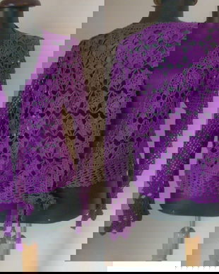 CARDIGAN VIOLET CROSETAT MANUAL