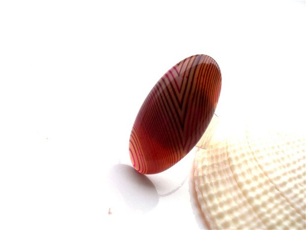 Inel cabochon oval dragon veins agate2