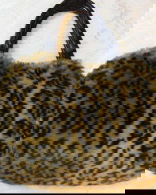 Poseta blana model leopard