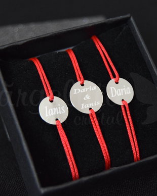 Set bratari personalizate - argint 925