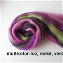 lana merinos-tonuri de roz,violet, verde,pruna -50g