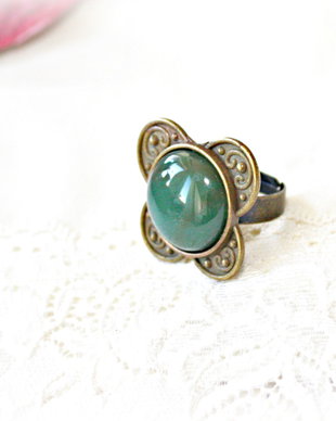 Inel Agata verde