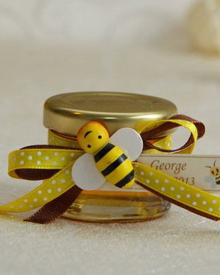 Borcanele marturii botez, Borcanele cu miere, Borcanele mici cu miere, Mini borcanele marturii cu albinute