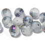 Cristale din sticla, rotunde, 10 mm, AB, fatetate, semifrosted, MediumPurple