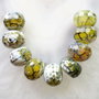 Set 9 agate rondele