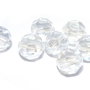 Cristale din sticla, rotunde, 8 mm, electro, transparente