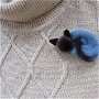 Brosa/ornament` Pisica albastra`
