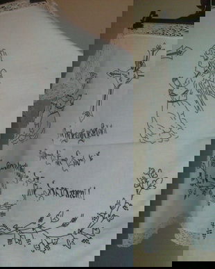 FATA DE MASA PARETAR VINTAG BRODAT MANUAL MOTIV RELIGIOS