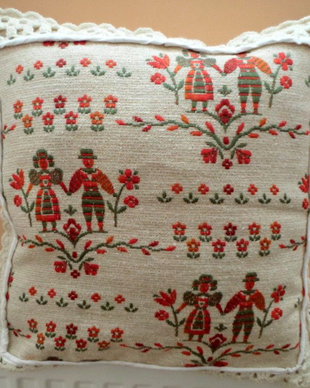 pernuta ornament rustic si croseteu