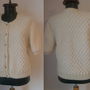 CARDIGAN MANECA SCURTA TRICOTATMANUAL LANITA