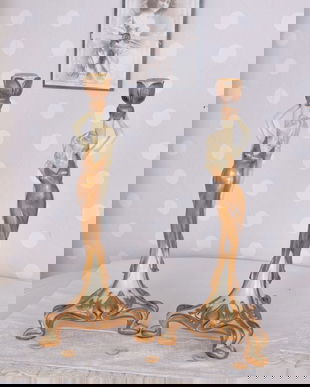 SET DOUA SFESNICE ART NOUVEAU