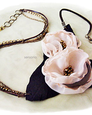 colier floral diafan