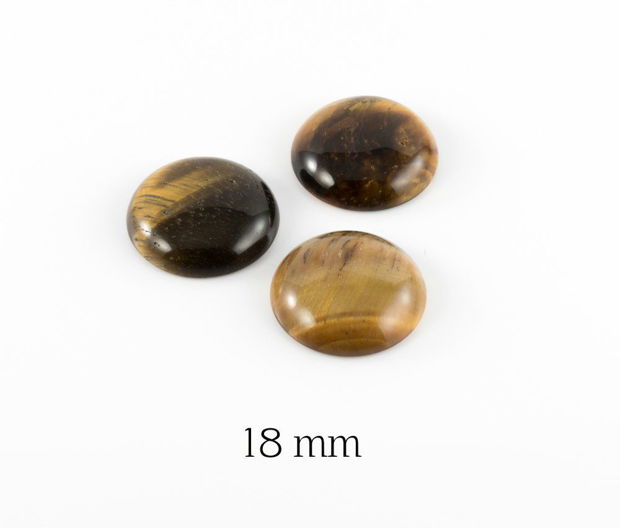 Cabochon Ochi de Tigru, 18 mm, K65