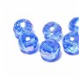 Cristale din sticla, rotunde, 6 mm, electro, albastre