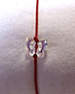 Bratara martisor cu piatra Swarosvki Fluture Crystal AB