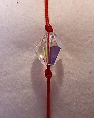 Bratara martisor cu piatra Swarosvki Bicone Crystal AB