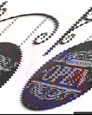 DECORATIUNE DIN METAL DESCHIS/INCHIS