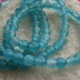 Agate  turcoaz fatetate aprox 6 mm