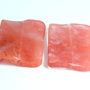 9313 - (2buc) Cuart volcano cherry, dreptunghi valurit, 40x30x8mm