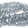 Cristale din sticla, rotunde, 3~3.5 mm, AB, gri albastru