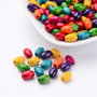 50 Margele lemn colorate