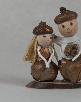 Fifi si Floricel - Figurine decorative pentru Craciun