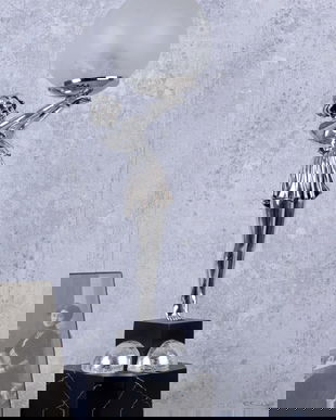 LAMPA DE MASA ART DECO CU O FEMEIE