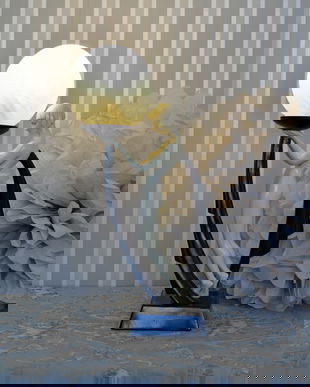 LAMPA DE MASA ART DECO CU O FEMEIE