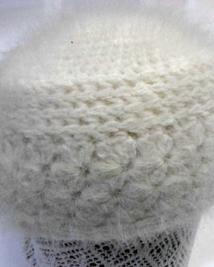 toca-caciula crosetata din mohair