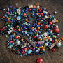Lot mixat magele nisip, sticla in amestec - 50 grame   - D6