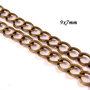 9409 - (138cm) Lant decorativ, aliaj metalic bronz