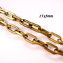 9410 - (98cm) Lant decorativ, aliaj metalic bronz