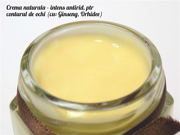 Crema intens antirid - contur ochi (cu Ginseng, Orhidee) - 50ml