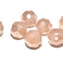 Cristale din sticla, rotunde, opace, 14 mm,, maro