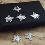 Charm fluture placat argint 15x13mm   SPLAK 121