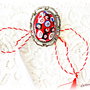 Brosa Millefiori rosie
