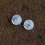 Set 2 buc moonstone albastru si rainbow - 7.5-8 mm - MS7.5