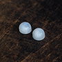 Set 2 buc moonstone albastru si rainbow - 8 mm - MS7.5