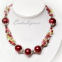 Set -perle burgundy