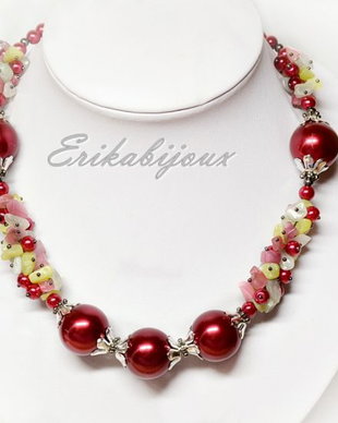 Set -perle burgundy
