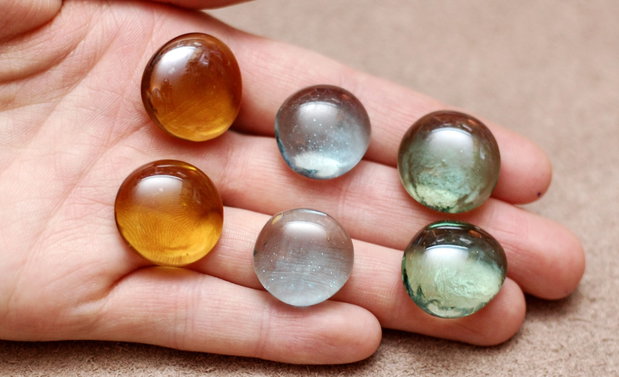 Set 6 buc Cabochon sticla - CS1