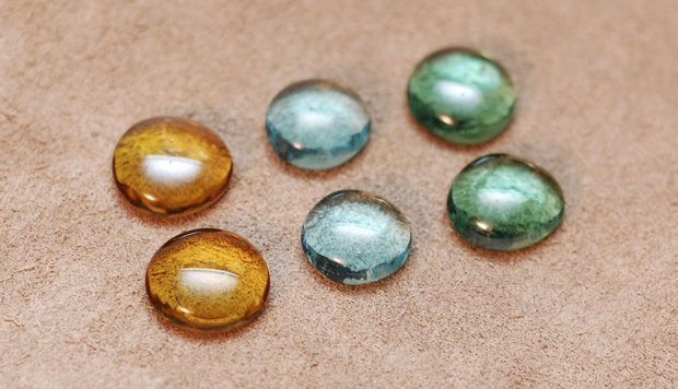 Set 6 buc Cabochon sticla - CS1