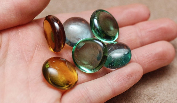 Set 6 buc Cabochon sticla - CS1