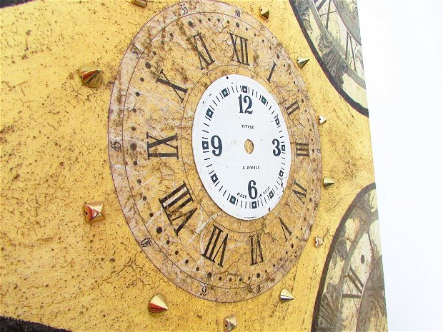 Tablou steampunk "Round clock"